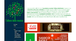 Desktop Screenshot of alberodellamusica.com